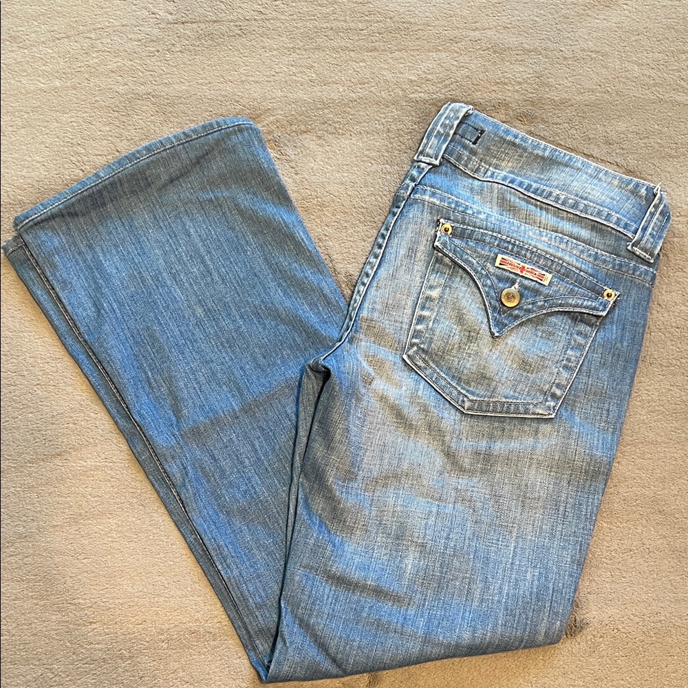 Light Blue Women’s Flare Jeans - Hudson brand